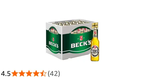 Skrzynka piwa Beck's Gold, 20 butelek po 0,5L. Ile waży skrzynka piwa z butelkami? To pytanie zadaje sobie wielu.